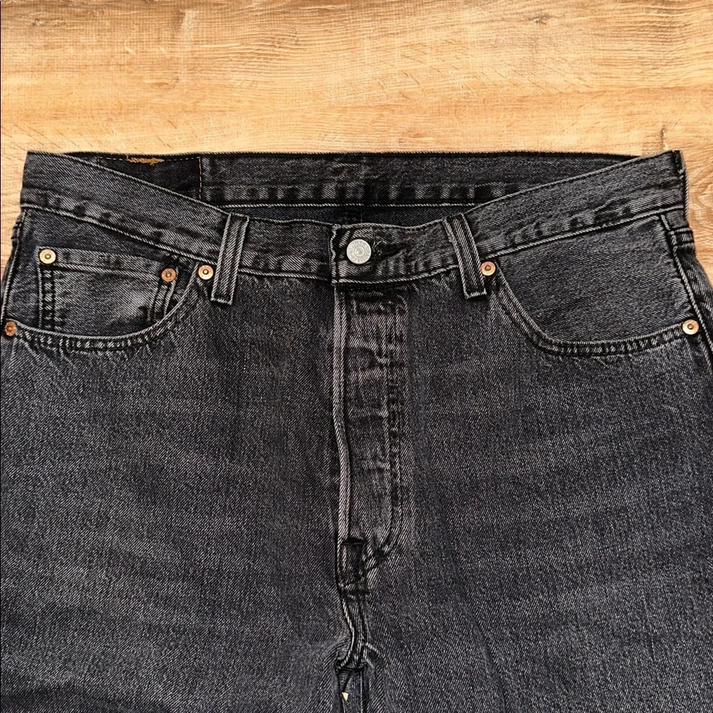 Levi's Dark Gray Straight Jeans